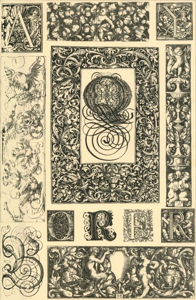Német reneszánsz tipográfiai díszek, 1898. alkotó: Unbekannt