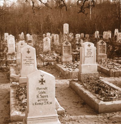 Német temető, Carlepont, Észak-Franciaország, c1914-c1918 alkotó: Unbekannt