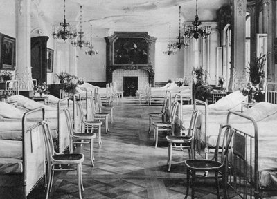 Német kórházi kollégium katonák számára, Frankfurt am Main, Németország, I. világháború, 1915 alkotó: Unbekannt