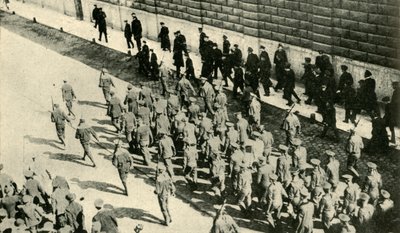 Német foglyok az SMS Magdeburgból Petrográdban, Oroszországban...1914. augusztus, 1920 körül. alkotó: Unbekannt