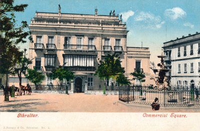 Gibraltár – Kereskedelmi tér, c1900. alkotó: Unbekannt