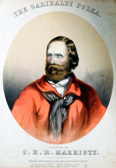 Giuseppe Garibaldi, olasz hazafi, 1864 alkotó: Unbekannt