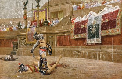 Gladiátorok a római arénában alkotó: Unbekannt