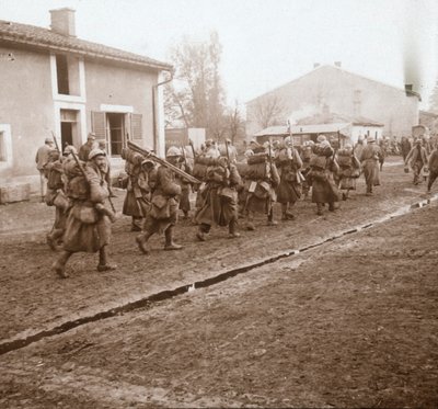 Felfelé haladva Verdunba, Észak-Franciaországba, c1914-c1918. alkotó: Unbekannt