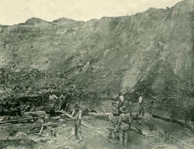 Aranybányászok Beechworth közelében, 1901. alkotó: Unbekannt