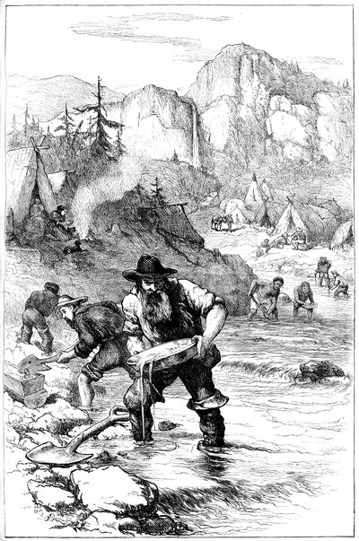 Aranymosás Kaliforniában, 1840-es évek 1880 alkotó: Unbekannt