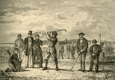 Golf a linkeken, 1898. alkotó: Unbekannt