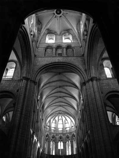 Gótikus művészet: a hajó és a kórus boltozatai. Szent István templom, Caen (Calvados) alkotó: Unbekannt