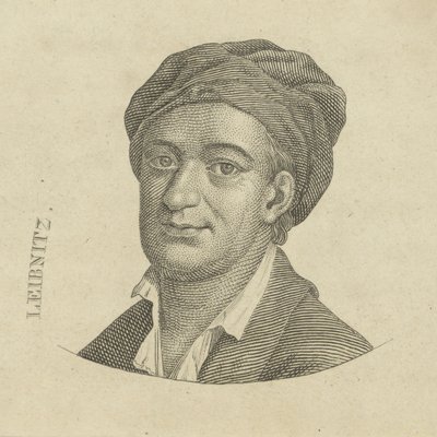 Gottfried Wilhelm Leibniz 1646-1716, c. 1790 alkotó: Unbekannt