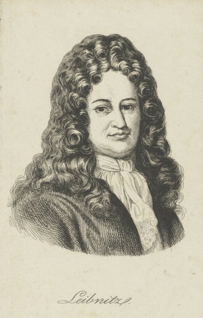 Gottfried Wilhelm Leibniz 1646-1716, c. 1800 alkotó: Unbekannt