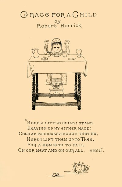 Grace for a Child, 1883. alkotó: Unbekannt