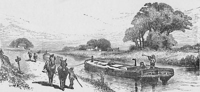 Gabonahajó az Erie-csatornán, 1883 alkotó: Unbekannt