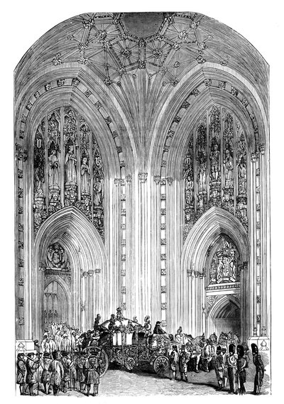 Grand Entrance, Westminster Palace, London, 1888 alkotó: Unbekannt