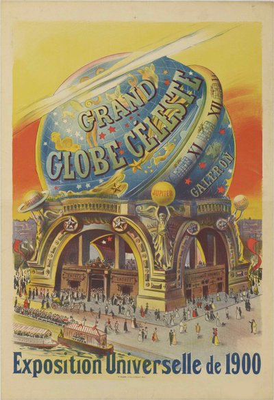 Nagy égi földgömb. 1900, 1900 egyetemes kiállítása. alkotó: Unbekannt