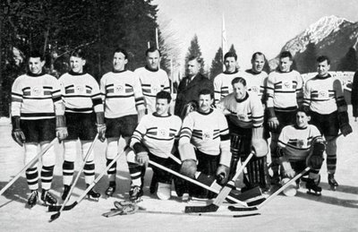 Nagy-Britannia jégkorong-válogatott, téli olimpiai játékok, Garmisch-Partenkirchen, Németország, 1936 alkotó: Unbekannt