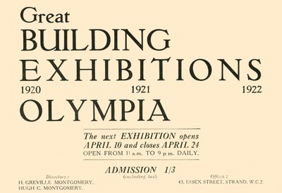 Nagy építési kiállítás – Olimpia, 1920. alkotó: Unbekannt