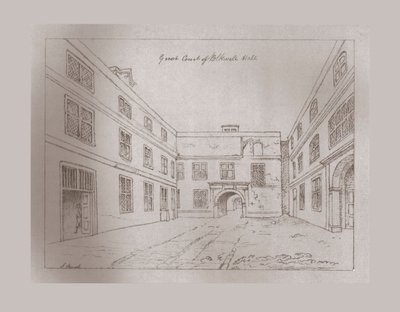 Blackwell Hall Nagy udvara, 1886 alkotó: Unbekannt