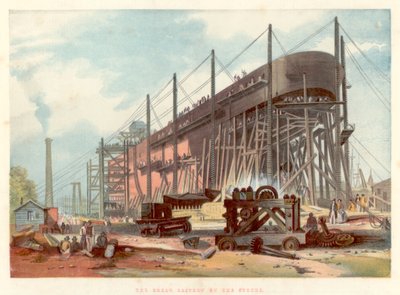 Great Eastern a Temze melletti Millwall részvényeiről, 1857 alkotó: Unbekannt
