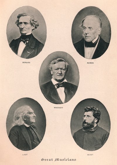 Nagy zenészek – 1895. II. tábla alkotó: Unbekannt