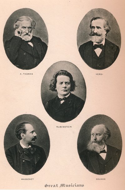 Nagy zenészek - I. tábla, 1895 alkotó: Unbekannt