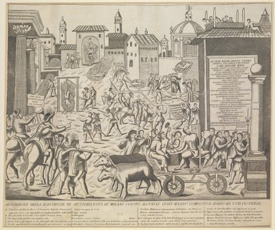 Milánói nagy pestisjárvány, 1630, 1835 körül alkotó: Unbekannt