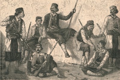 Montenegróiak csoportja, 1879. alkotó: Unbekannt