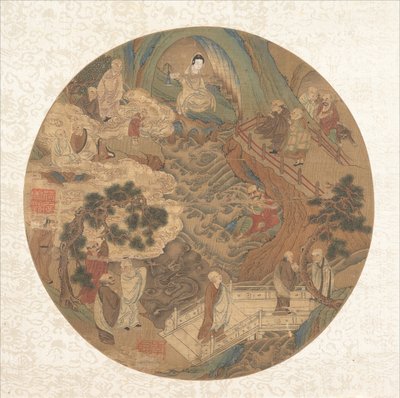 Guanyin és a tizenhat luohan, XVI-XVII. alkotó: Unbekannt