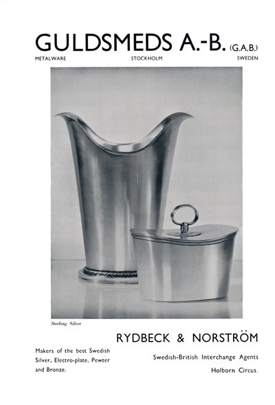 Guldsmeds A.-B. FECSEGÉS. - Sterling Silver - Rydbeck & Norström, 1939 alkotó: Unbekannt