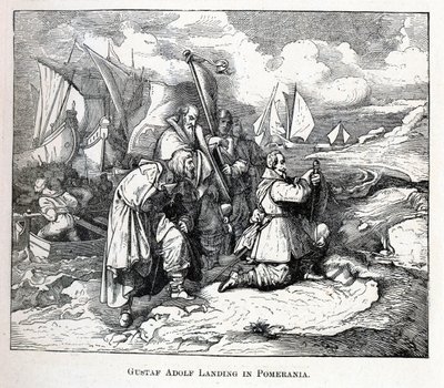 Gustav Adolf partraszállás Pomerániában, 1882 alkotó: Unbekannt