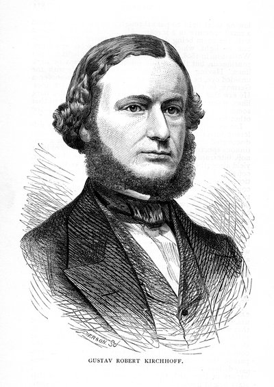 Gustav Robert Kirchhoff német fizikus, 1873 alkotó: Unbekannt