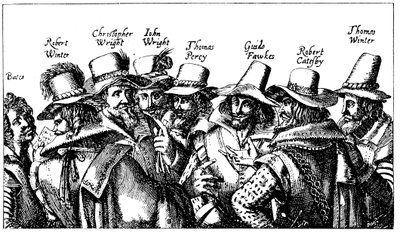 Guy Fawkes és a puskapor-tervezők, 1605 alkotó: Unbekannt
