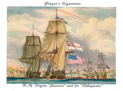 H.M. Fregatt Shannon és a Chesapeake, 1936. alkotó: Unbekannt