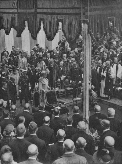 H.M. A király lerakja a Lloyds új épületének alapkövét 1925. május 23., 1928. alkotó: Unbekannt