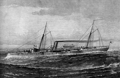 HM Torpedo Gun Boat Rattlesnake, 1887 alkotó: Unbekannt