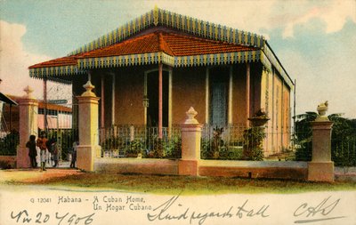 Havanna – Kubai otthon, kubai otthon, 1900-as évek. alkotó: Unbekannt