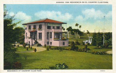 Havanna: Rezidencia a Country Club Parkban. Lakóhely a Country Club Parkban, 1910 alkotó: Unbekannt