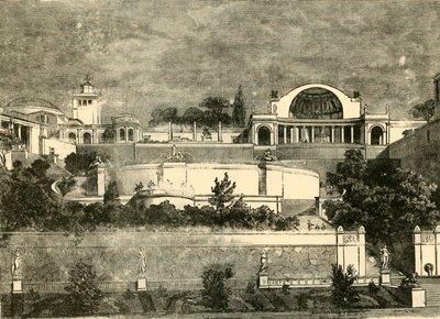 Hadrianus villája Tiburban, 1890. alkotó: Unbekannt