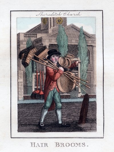 Hair Brooms, Shoreditch Church, London, 1805 alkotó: Unbekannt
