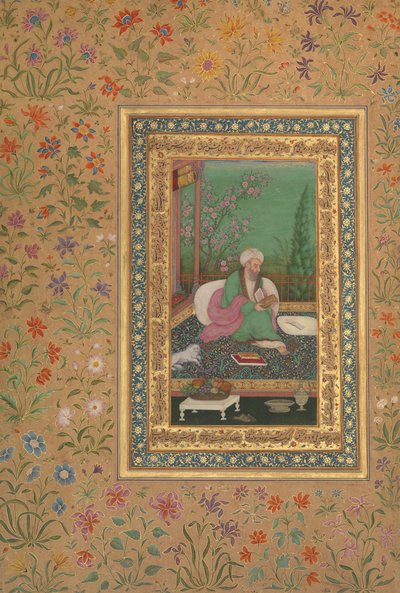 Haji Husain Bukhari, Folio a Shah Jahan albumból, recto: 19. század eleje. alkotó: Unbekannt