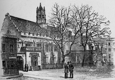 Hall and Library, Grays Inn, 1890 alkotó: Unbekannt