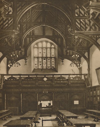 Hall of Grays Inn, ahol Shakespeare életében a hibák vígjátékát játszották, 1935. alkotó: Unbekannt