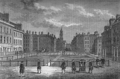 Hanover Square, Westminster, London, 1750-ben, c1800 1878 alkotó: Unbekannt