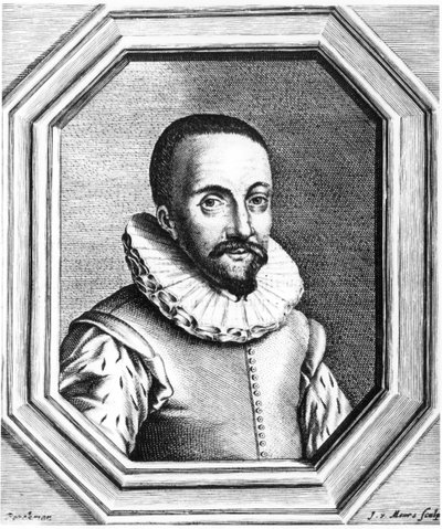Hans Lippershey holland látszerész, aki a távcső felfedezéséért felelős, 1655 alkotó: Unbekannt