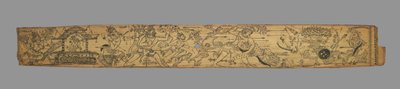 Hanuman hozza a gyógyító növények hegyét, Rama kivonja a nyilat..., 1700-as évek vége. alkotó: Unbekannt