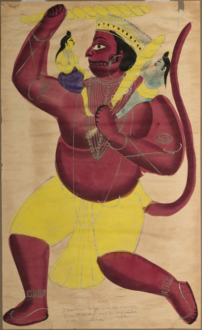 Hanuman, c. 1880. alkotó: Unbekannt