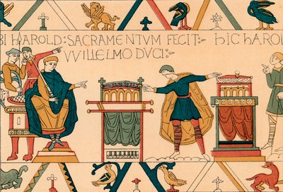 Harolds hűségi eskü Normandiai Vilmosnak, 19. század. alkotó: Unbekannt