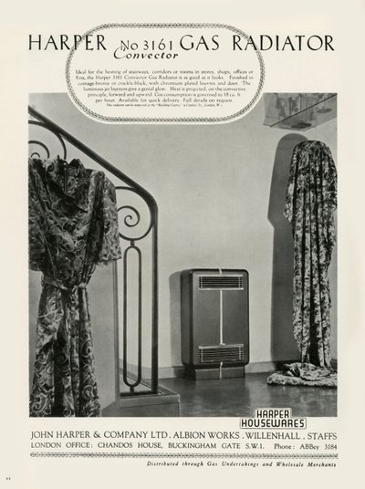Harper No 3161 konvektoros gázradiátor - Harper Housewares, 1949. alkotó: Unbekannt