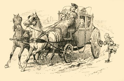 Felszólította a kocsist, hogy álljon meg, 1907. alkotó: Unbekannt