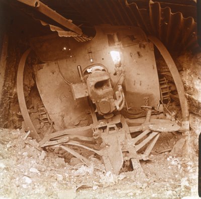 Nehéztüzérség, Somme, Észak-Franciaország, 1916. alkotó: Unbekannt