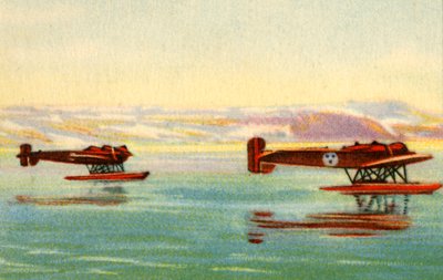 Heinkel HE 5 hidroplánok, amelyeket Umberto Nobile keresésében használtak, Északi-sark, 1928, 1932. alkotó: Unbekannt